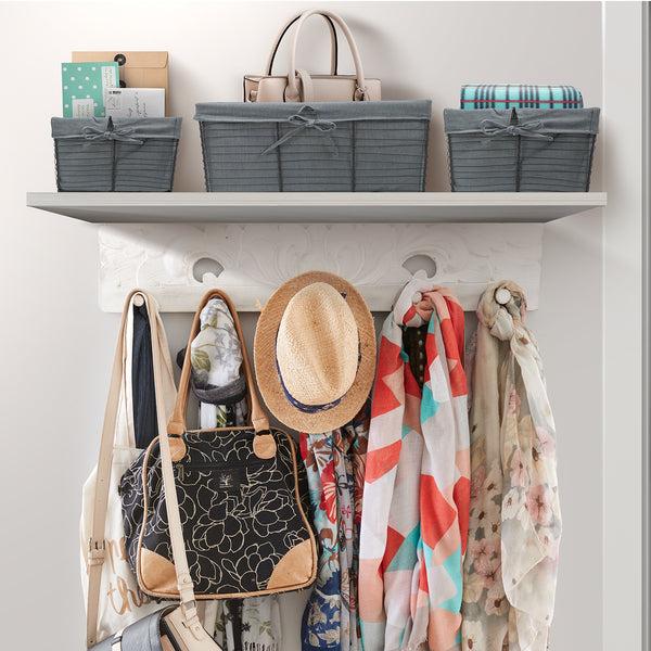 Sorbus Wire Basket Bins (5 Pc)