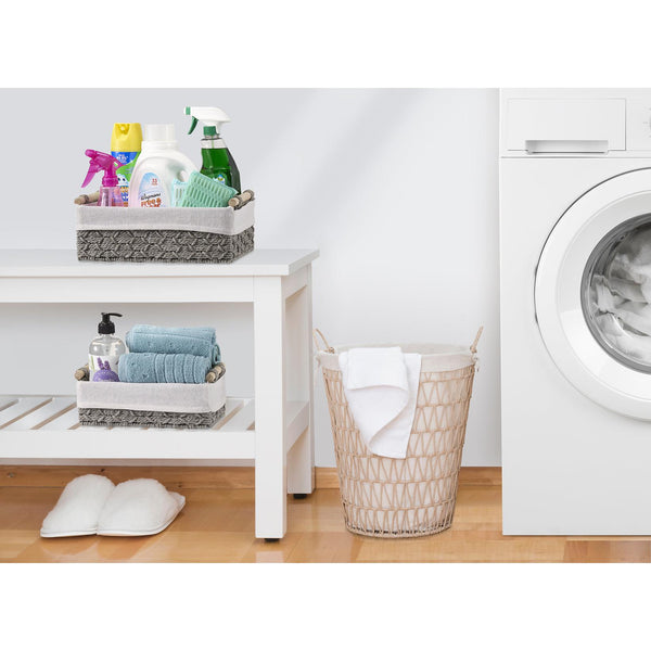 Sorbus Woven Boho Decor Baskets (Set Of 2)