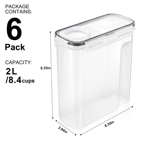 Sorbus Stackable Airtight Food Storage Containers(6 Pack)