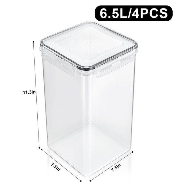 Sorbus Tall Large Airtight Food Storage Containers (4 Pack)