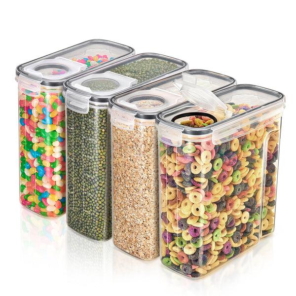 sorbus Tall Narrow Food Dispenser Containers (Set of 4)