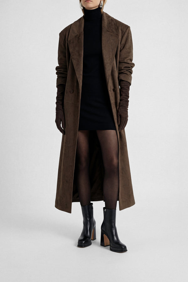 souliers Martinez CHUECABlack Leather Platform Boots