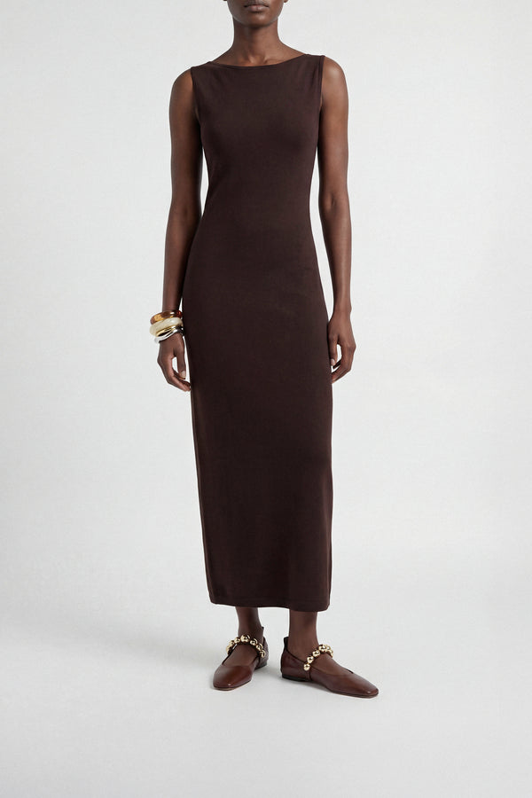 Souliers Martinez FLAMENCADark Brown Leather Ballerina