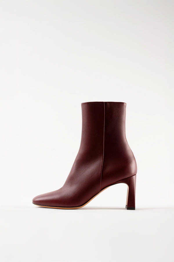 souliers martinez KAROLBurgundy Leather Ankle Boots