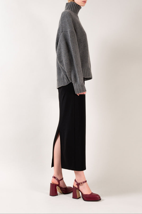 Souliers Martinez MALASANABurgundy Leather Platform Pumps