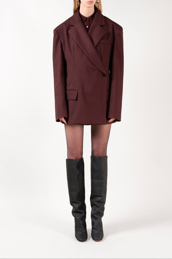Souliers Martinez ROBERTABlack Woven Leather Knee-High Boots