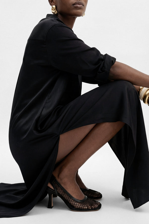 Souliers Martinez BEATRIZBlack Resille Pumps