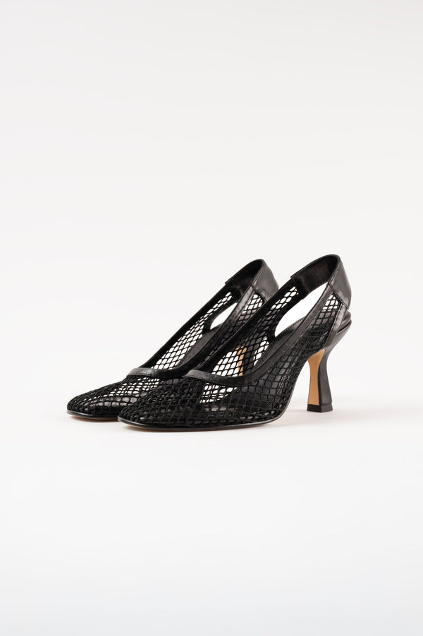 Souliers Martinez BEATRIZBlack Resille Pumps