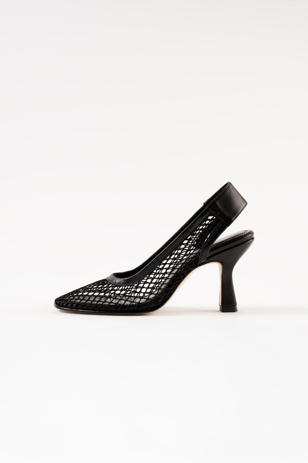 souliers martinez BEATRIZBlack Resille Pumps