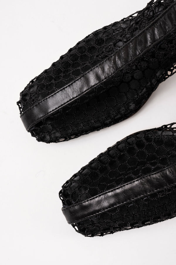 Souliers Martinez FIRMEBlack Mesh Boots