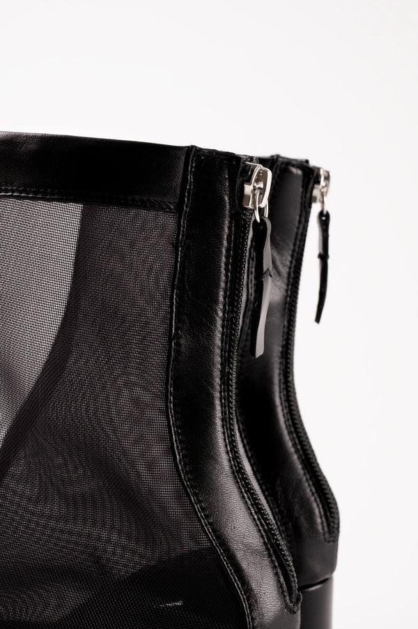 Souliers Martinez FIRMEBlack Tulle Boots