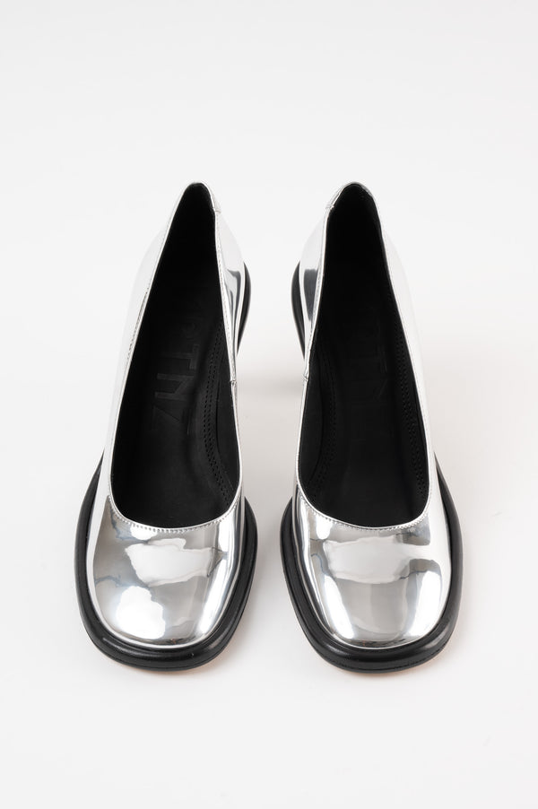 Souliers Martinez GIGISilver Mirror Pumps