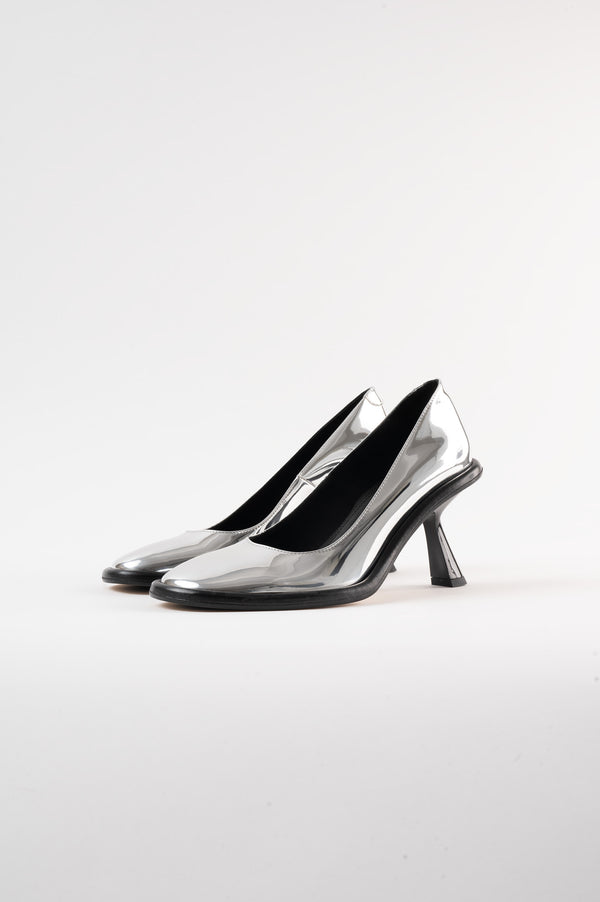 Souliers Martinez GIGISilver Mirror Pumps