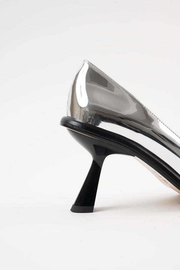 Souliers Martinez GIGISilver Mirror Pumps