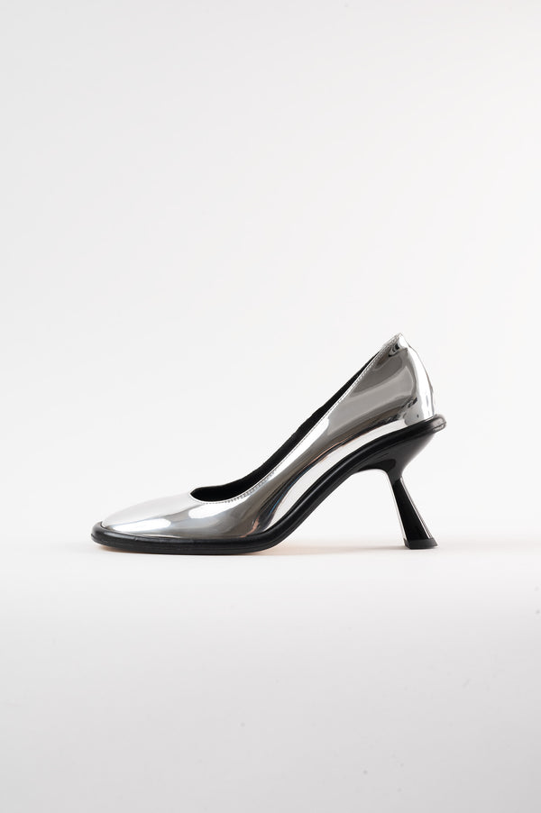 souliers martinez GIGISilver Mirror Pumps