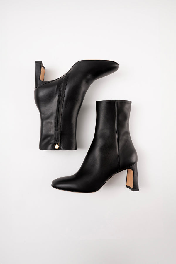 Souliers Martinez KAROLBlack Leather Ankle Boots