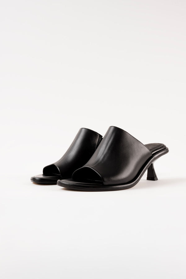 Souliers Martinez MARIZABlack Leather Sandals