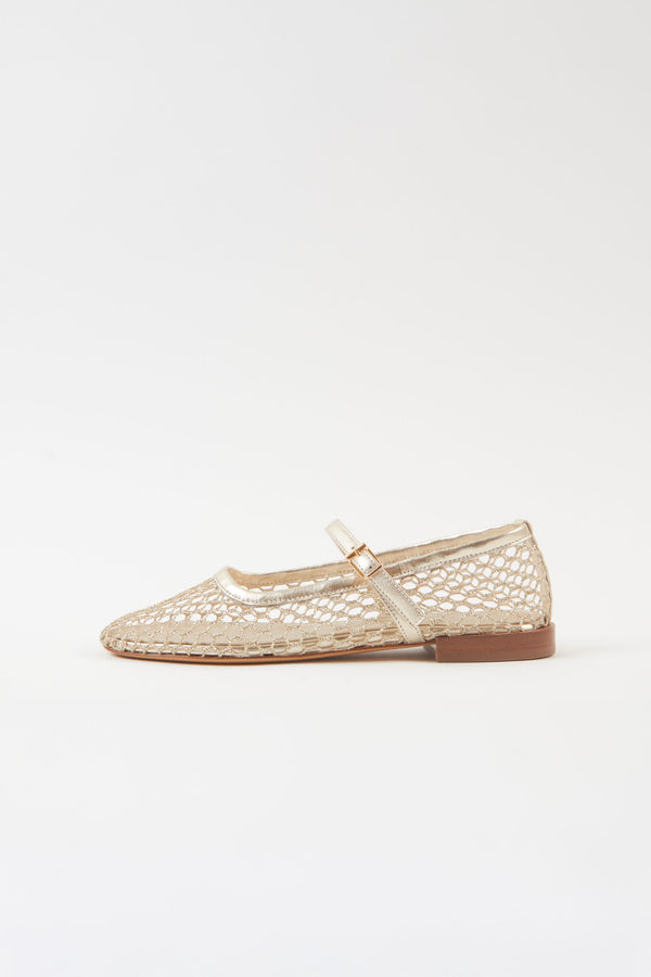 souliers martinez MINIMAGold Mesh Ballerina