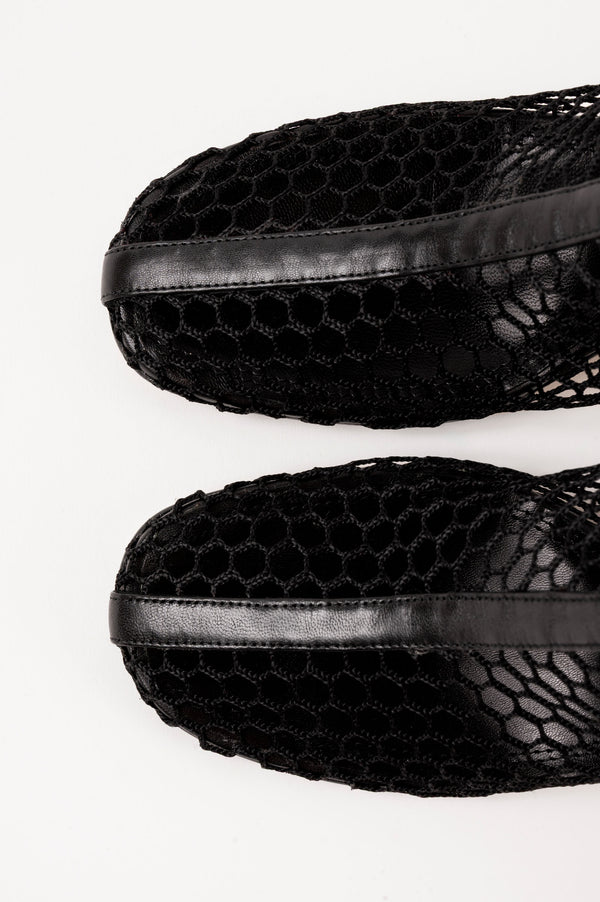 Souliers Martinez POPPYBlack Mesh Boots