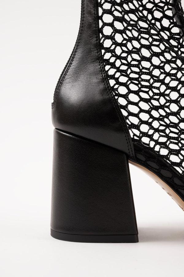Souliers Martinez POPPYBlack Mesh Boots