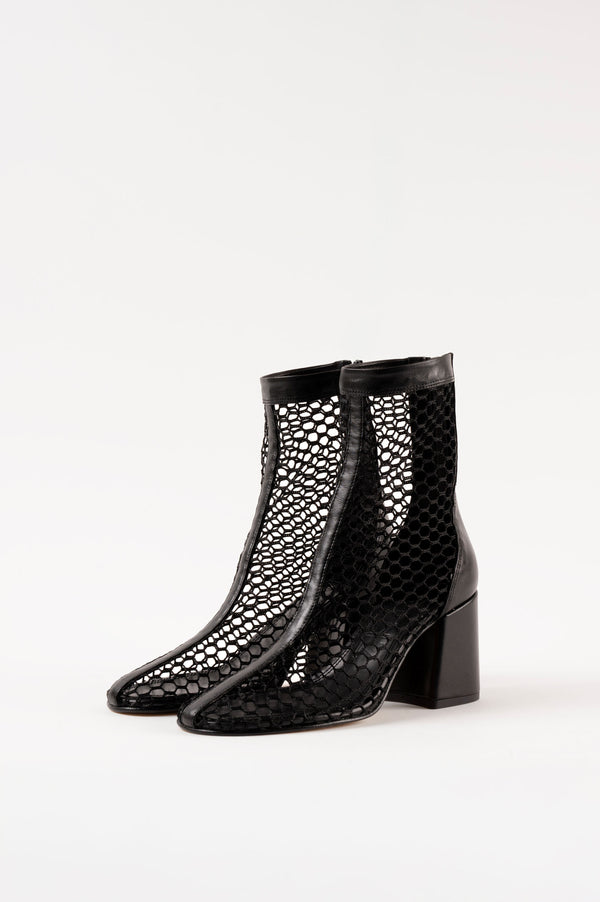 Souliers Martinez POPPYBlack Mesh Boots