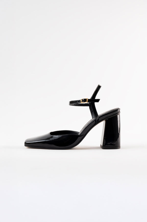 souliers martinez SVETLANABlack Patent Leather Pumps