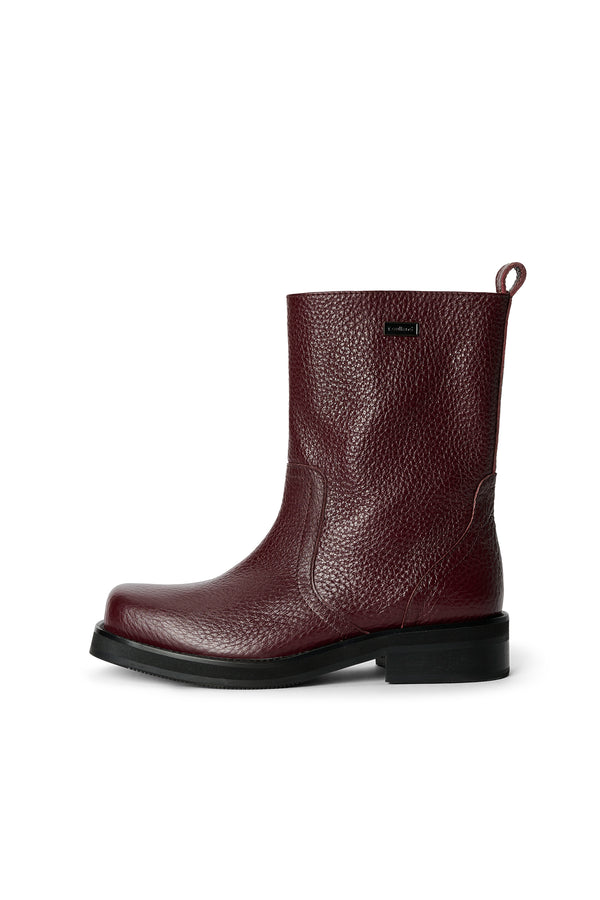 soulland DELAWARE structured leather boots