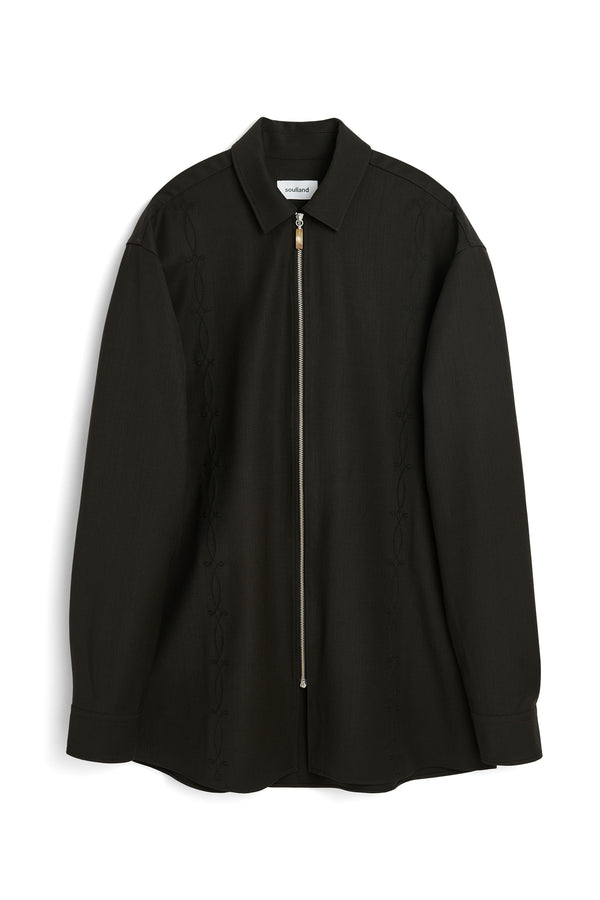 soulland DERRY zip front overshirt