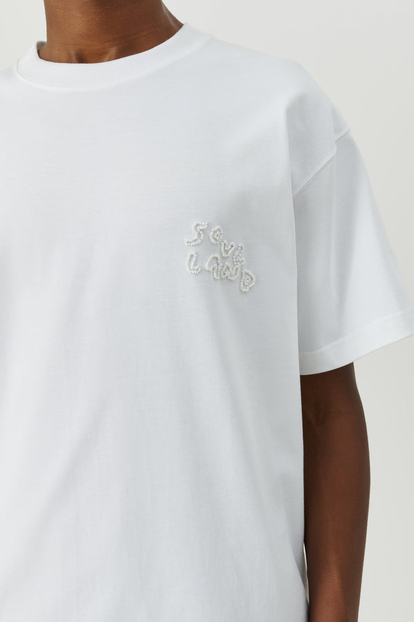 Soulland Kai Beaded Logo T-shirt