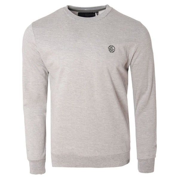 Soulstar Embroidered Logo Crew Neck Sweatshirt Black