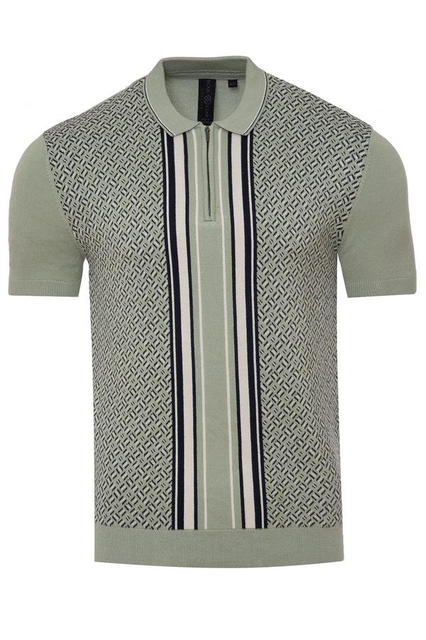 Soulstar Men's Classic Short Sleeve Knit Sweater Sky