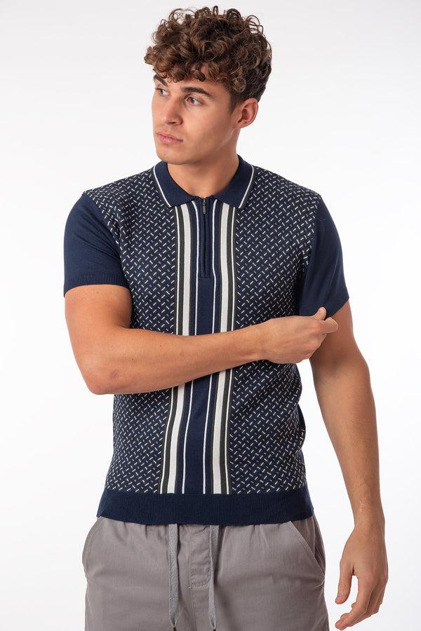 soulstar Men's Classic Short Sleeve Knit Sweater Sky