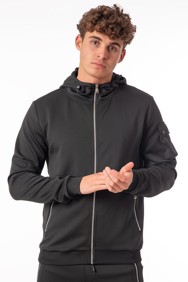 soulstar Men's Lightweight Crew Neck Sweatshirt Black