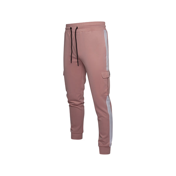 Soulstar Slim Fit Skinny Jogger With Side Stripe Pink
