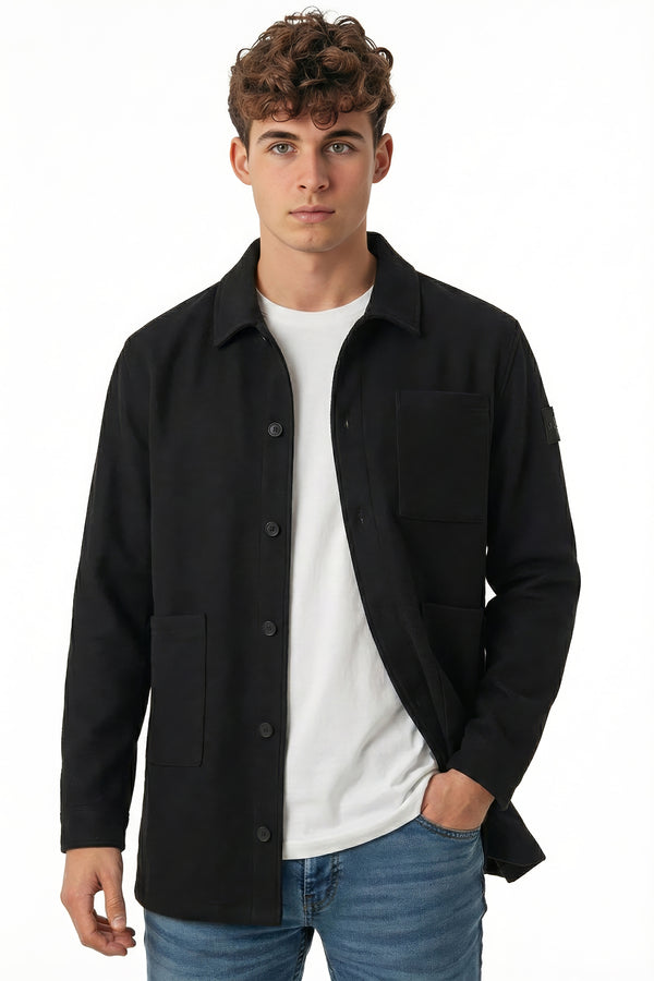 soulstar Black Utility Shacket Black