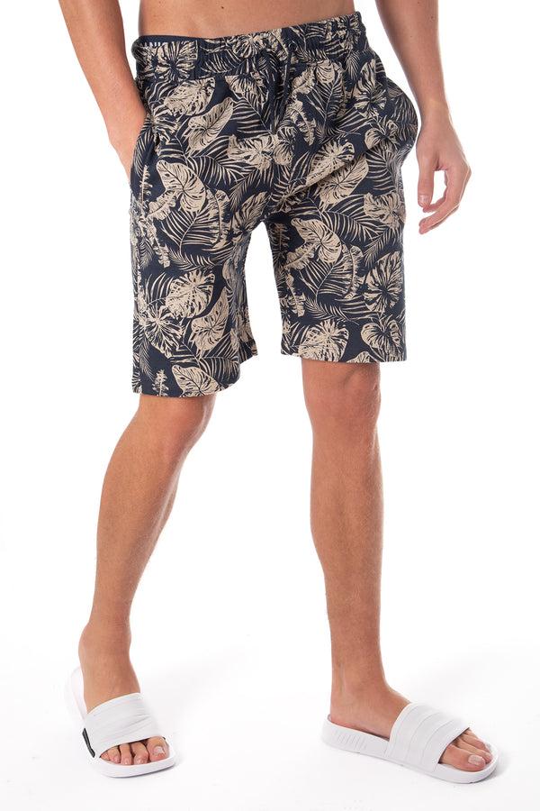Soulstar Botanical Fleece Shorts Blue