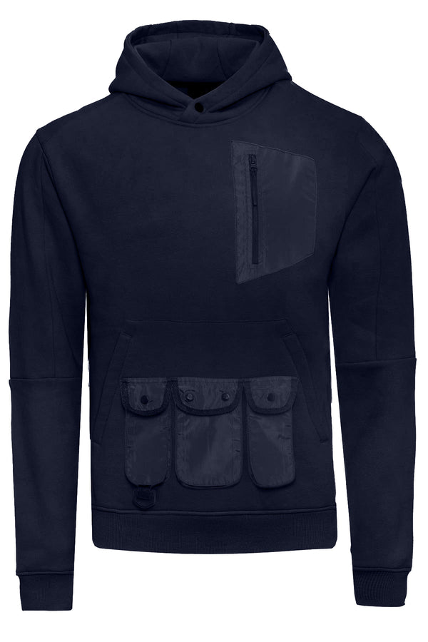 Soulstar Cargo Pocket Hoodie Navy
