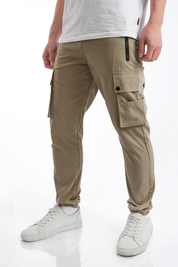 Soulstar Cargo Trousers Stone