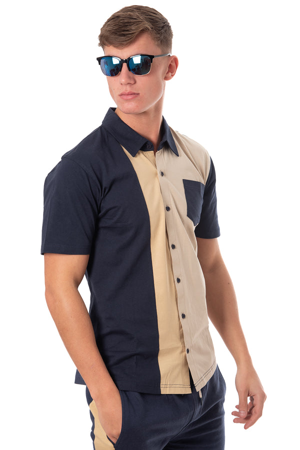 soulstar Chest Pocket Shirt Navy
