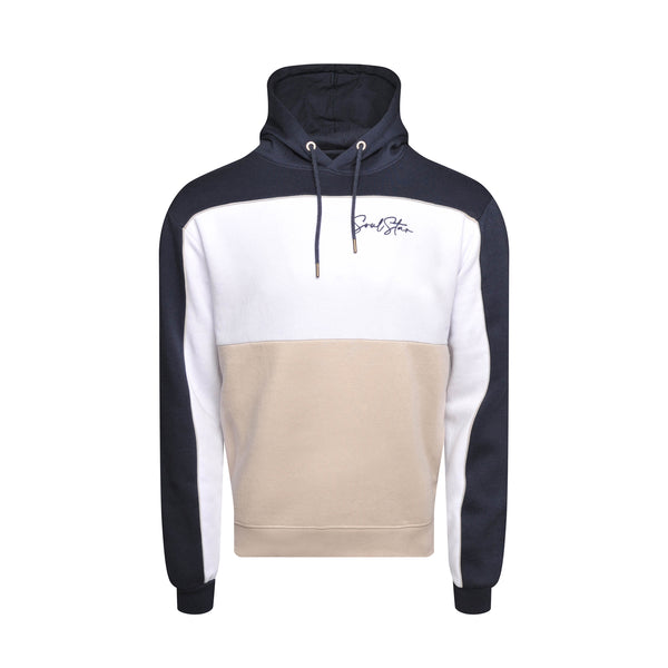 Soulstar Color-Block Hoodie Navy