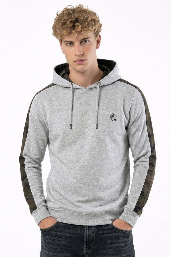 soulstar Contrast Sleeve Tape Hoodie Black