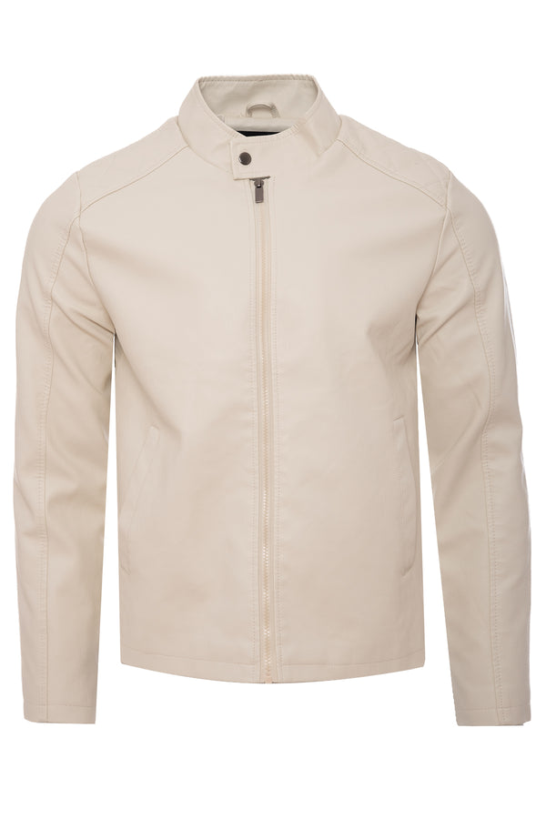 Soulstar Faux Leather Jacket Black