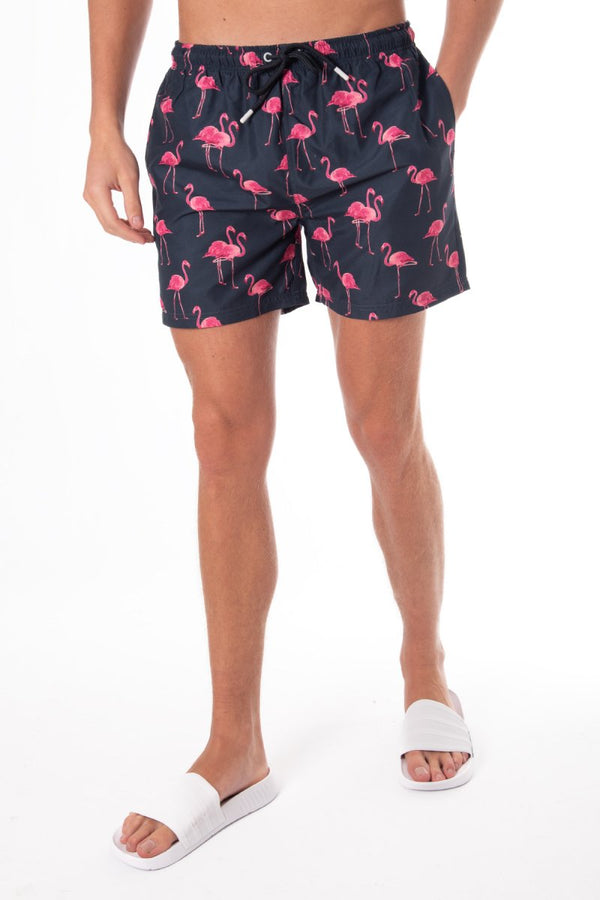 soulstar Flamingo Swim Short Navy