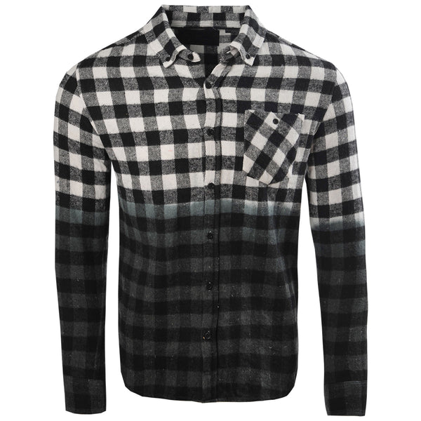 Soulstar Flannel Dip-Dyed Shirt Blue