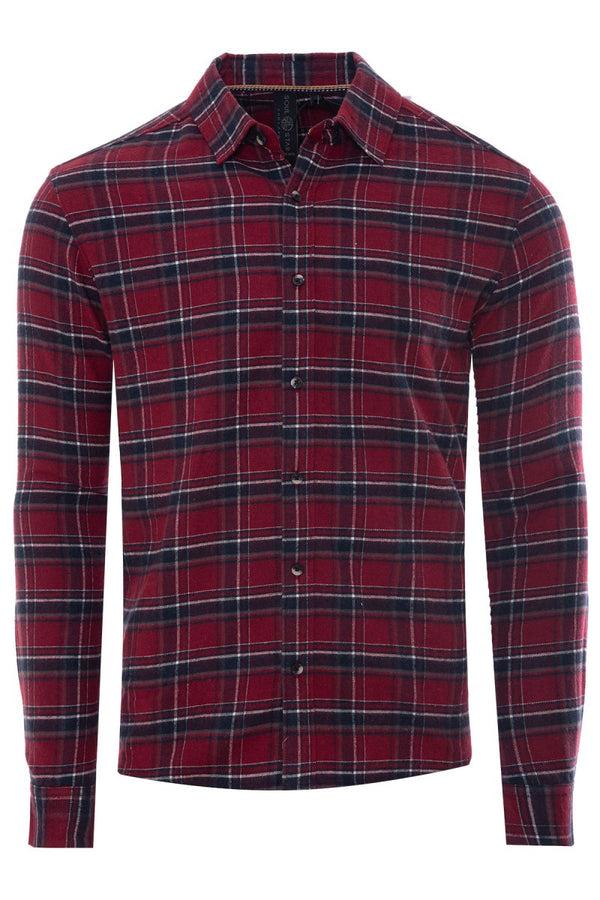 Soulstar Flannel Shirt Burgundy