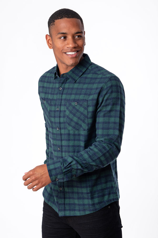 Soulstar Flannel Shirt Burgundy