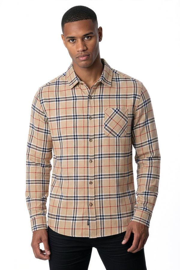 soulstar Flannel Shirt Stone