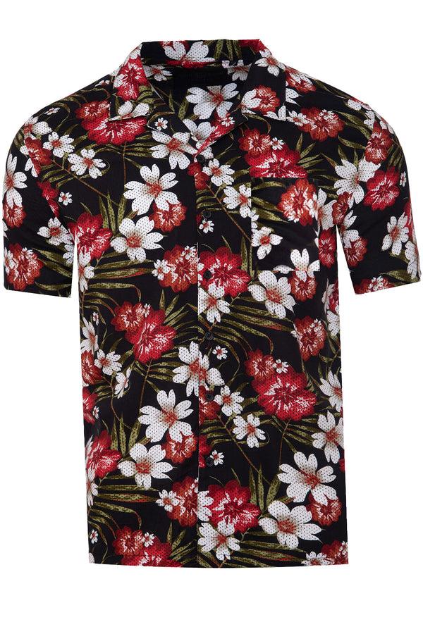 Soulstar Floral Holiday Shirt Blue