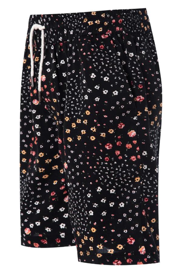 Soulstar Floral Shorts Black