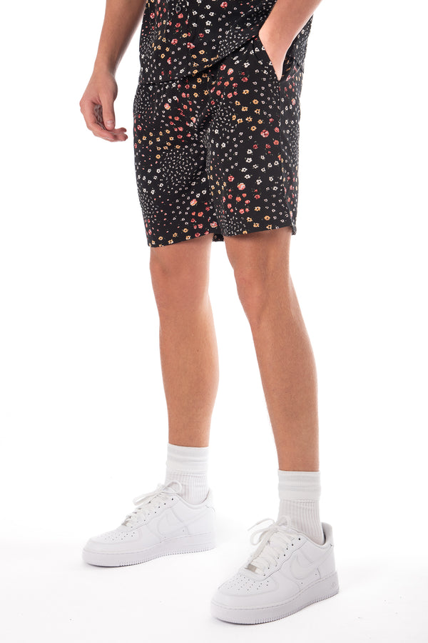 Soulstar Floral Shorts Black